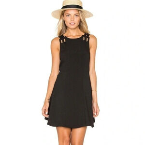 Free People Size XS Sleeveless Black Baby Love Trapeze Dress NEW!